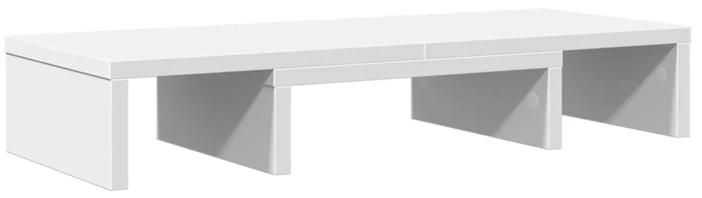 Suporte para monitor ajustável derivados de madeira branco
