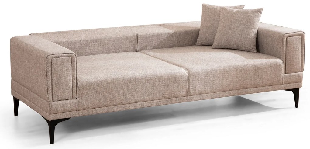 Sofá-cama 3 Lugares Horizon – Castanho Claro – 230x95x77 cm