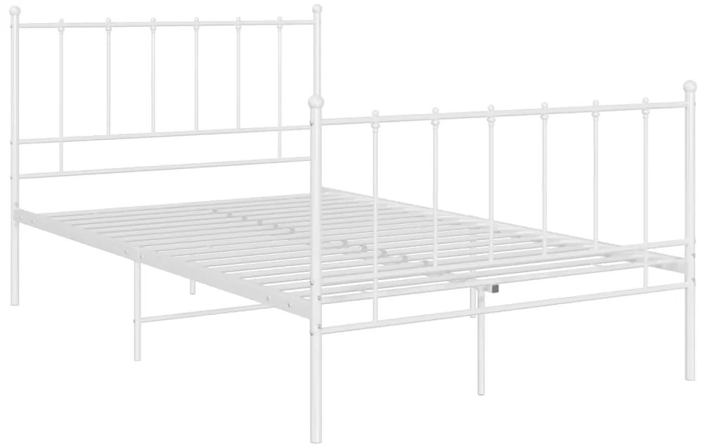 Estrutura de cama 120x200 cm metal branco