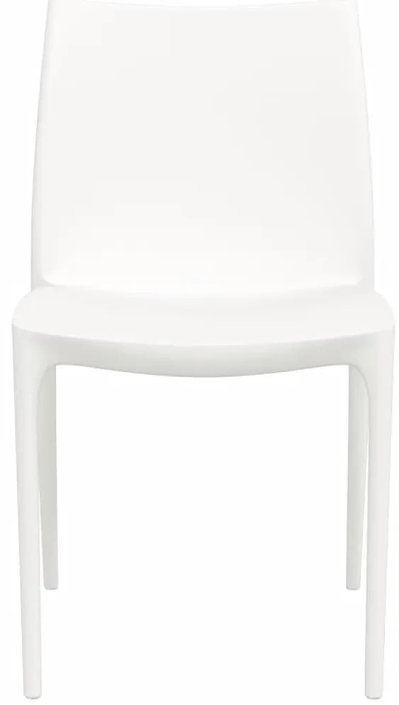 Cadeiras de jardim 2 pcs polipropileno 50x46x80 cm cor creme