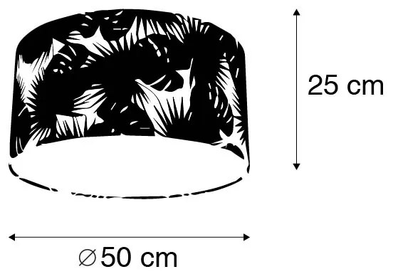 Abajur de algodão 50/50/25 - Leaf Moderno