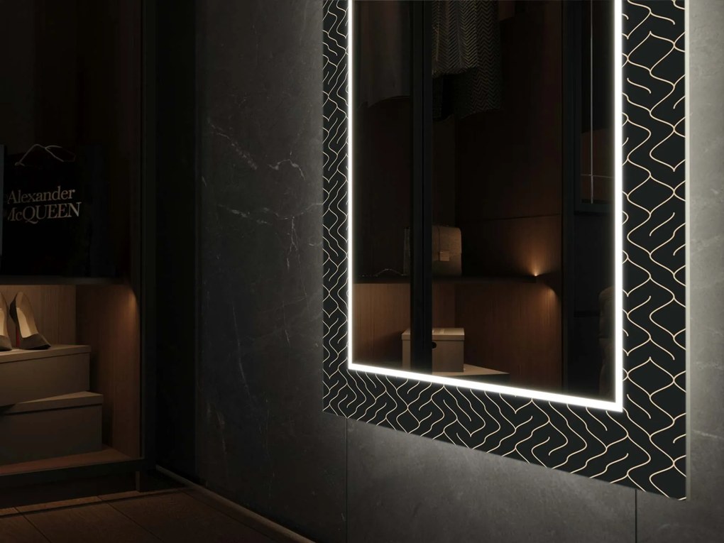 Espelho LED com decoração LED D13