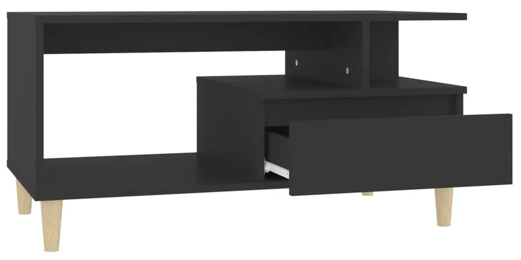 Mesa de centro 90x49x45 cm derivados de madeira preto