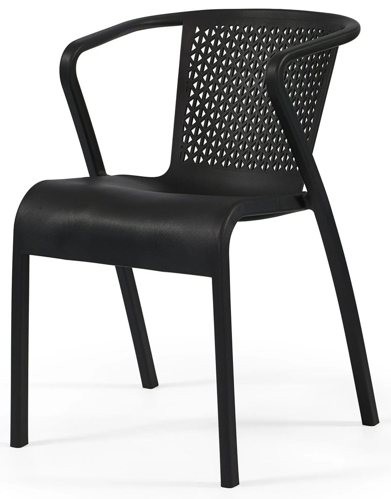 Cadeira tuga – Conjunto com 20 cadeiras de polipropileno com fibra de vidro. Cor Preto