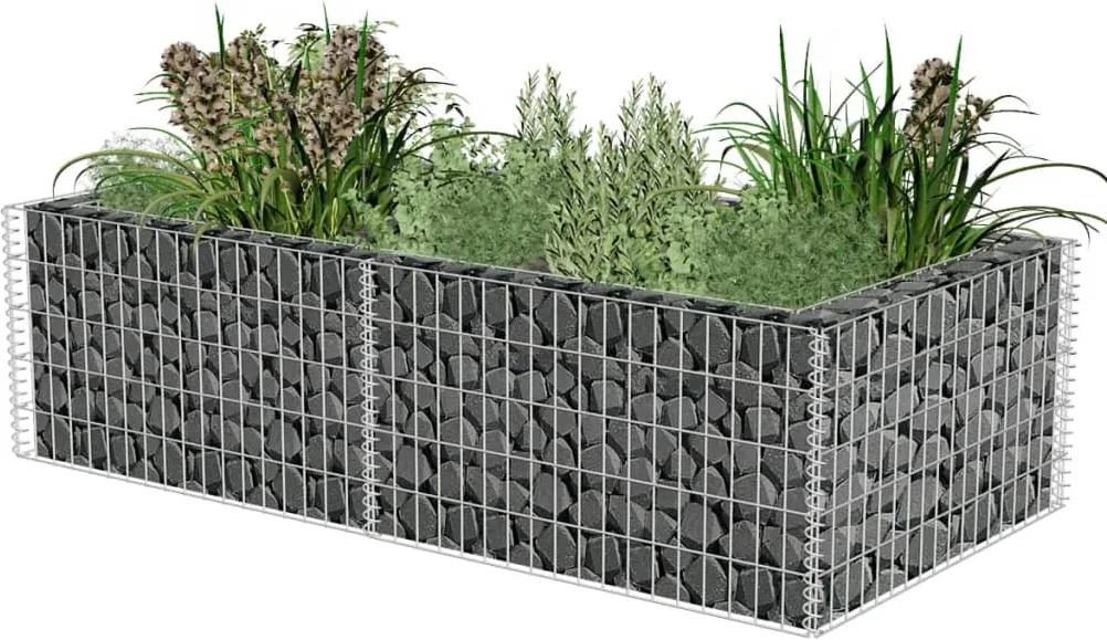 Gabião para plantas em aço galvanizado 180x90x50 cm
