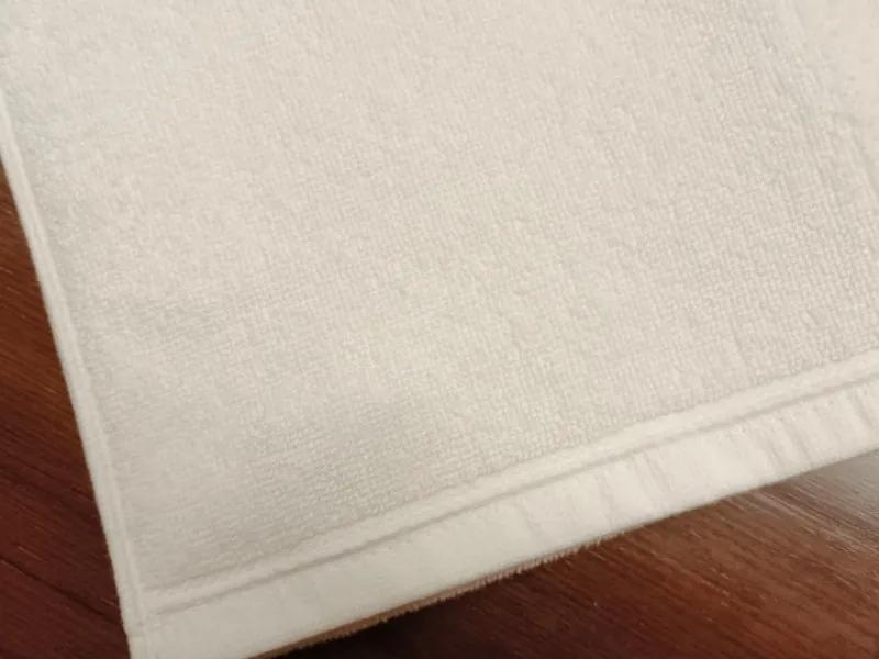 450 gr./m2 Toalhas 100% algodão - Toalhas para hotel, spa, estética: Branco 64 unidades / tapete banho 50x70 cm
