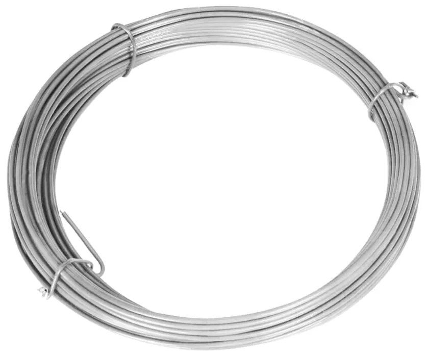 Cerca de arame com postes/espetos 15x1,5 m aço galvanizado
