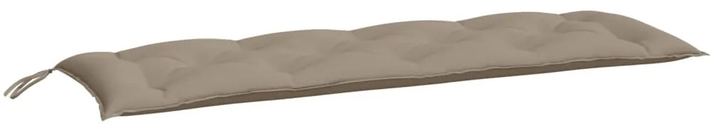 Almofadões banco jardim 2 pcs tecido oxford cinza-acastanhado