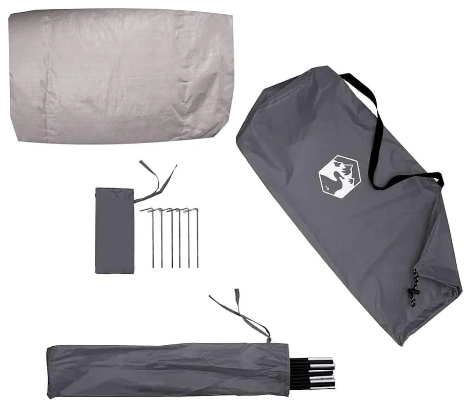 Tenda de praia 2 Pessoas impermeável cinzento