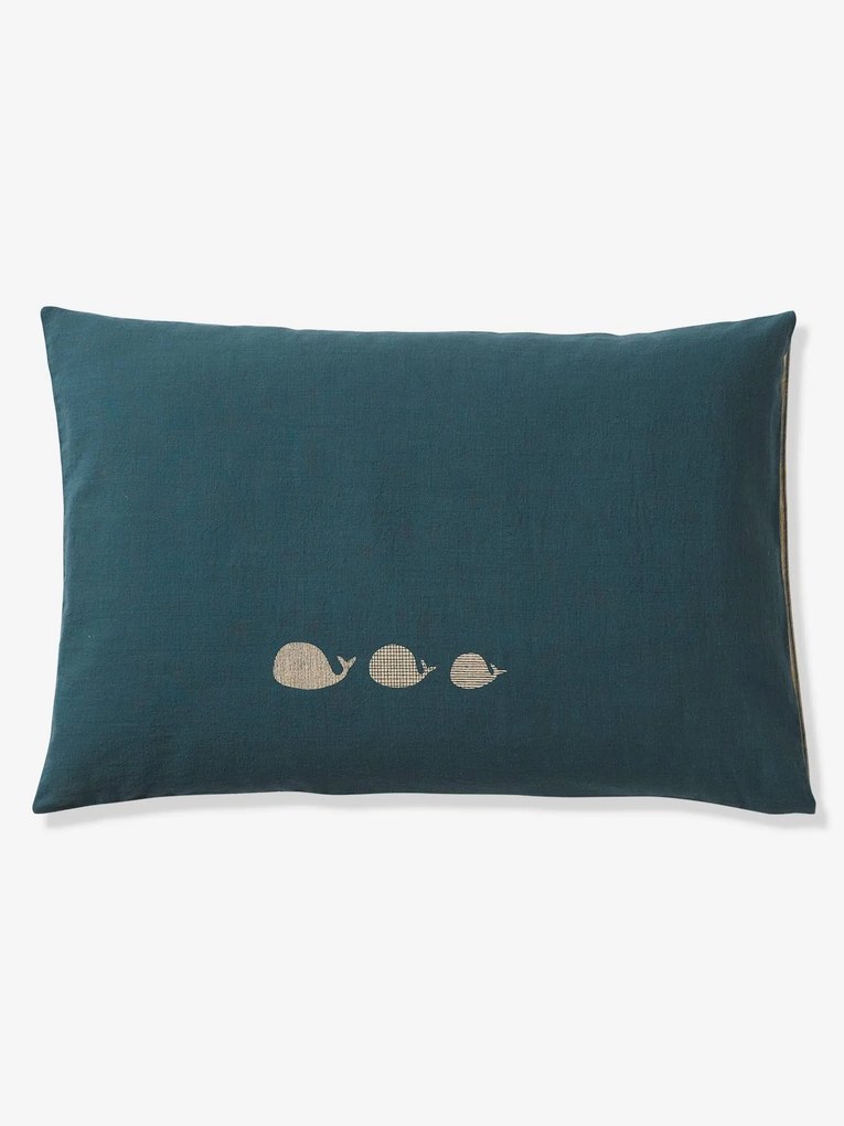 Fronha de almofada para bebé, Navy Sea azul-índigo