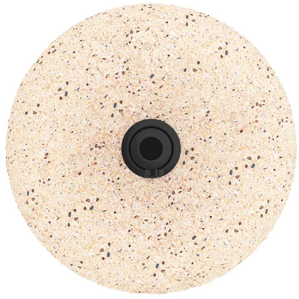 Base de Parasol para Postes de 37/42/52/58mm em Concreto Amarelo, 20kg