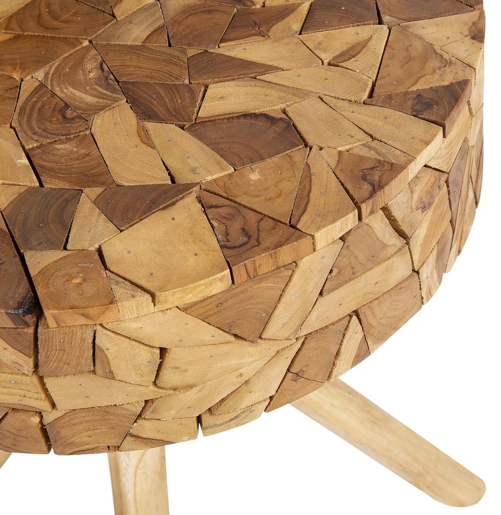 Mesa de apoio em madeira clara THORSBY Beliani