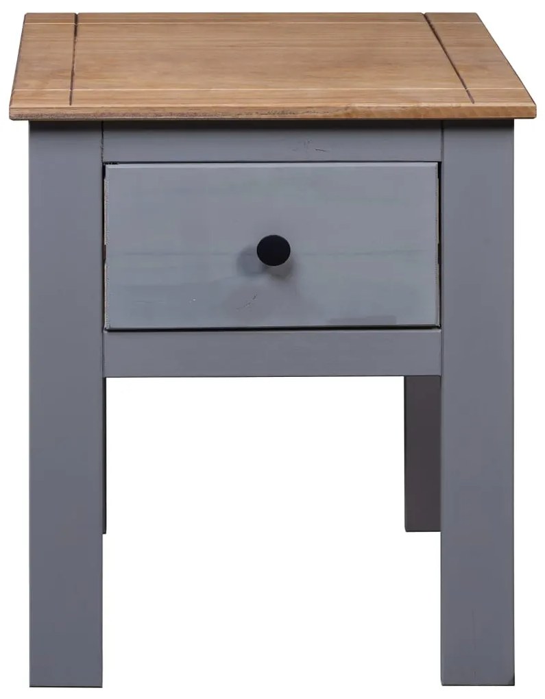 Mesa de cabeceira 46x40x57 cm pinho Panama cinzento