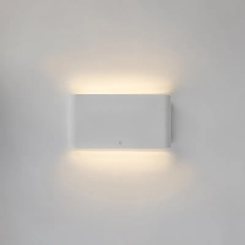 Candeeiro de parede moderno para exterior branco 17,5 cm com LED IP65 - Batt Moderno