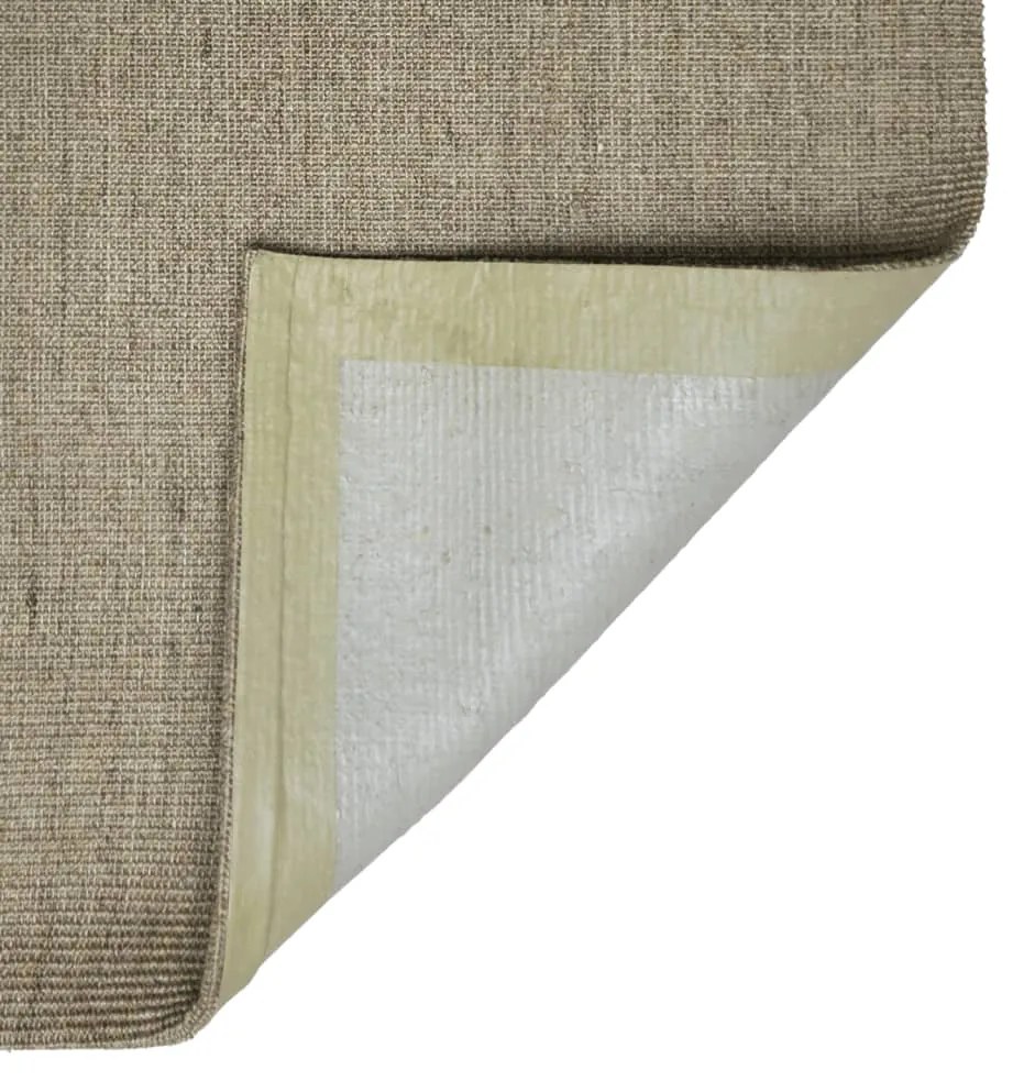 Tapete de sisal p/ poste arranhador 66x300 cm cinza-acastanhado