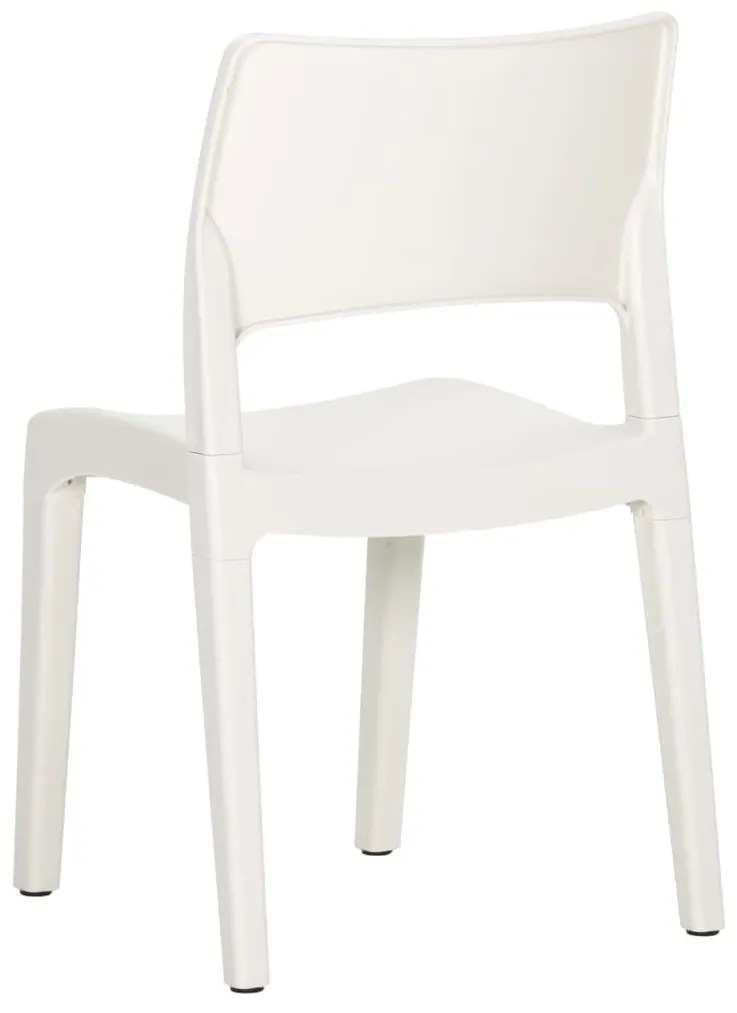 Cadeiras de jardim 2 pcs polipropileno branco