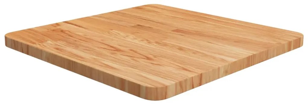 Tampo mesa quadrado 50x50x2,5cm carvalho tratado castanho-claro