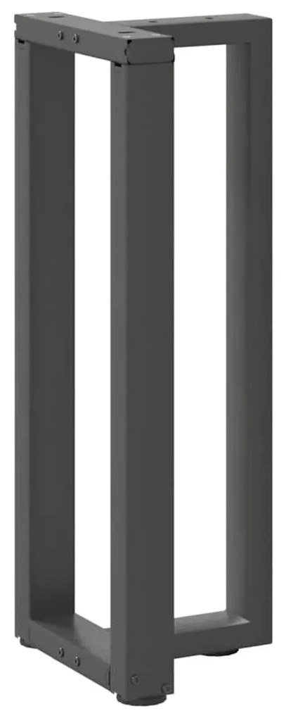 Pés de mesa de console em forma de T, 2 peças, antracite, 38x25x(72-73