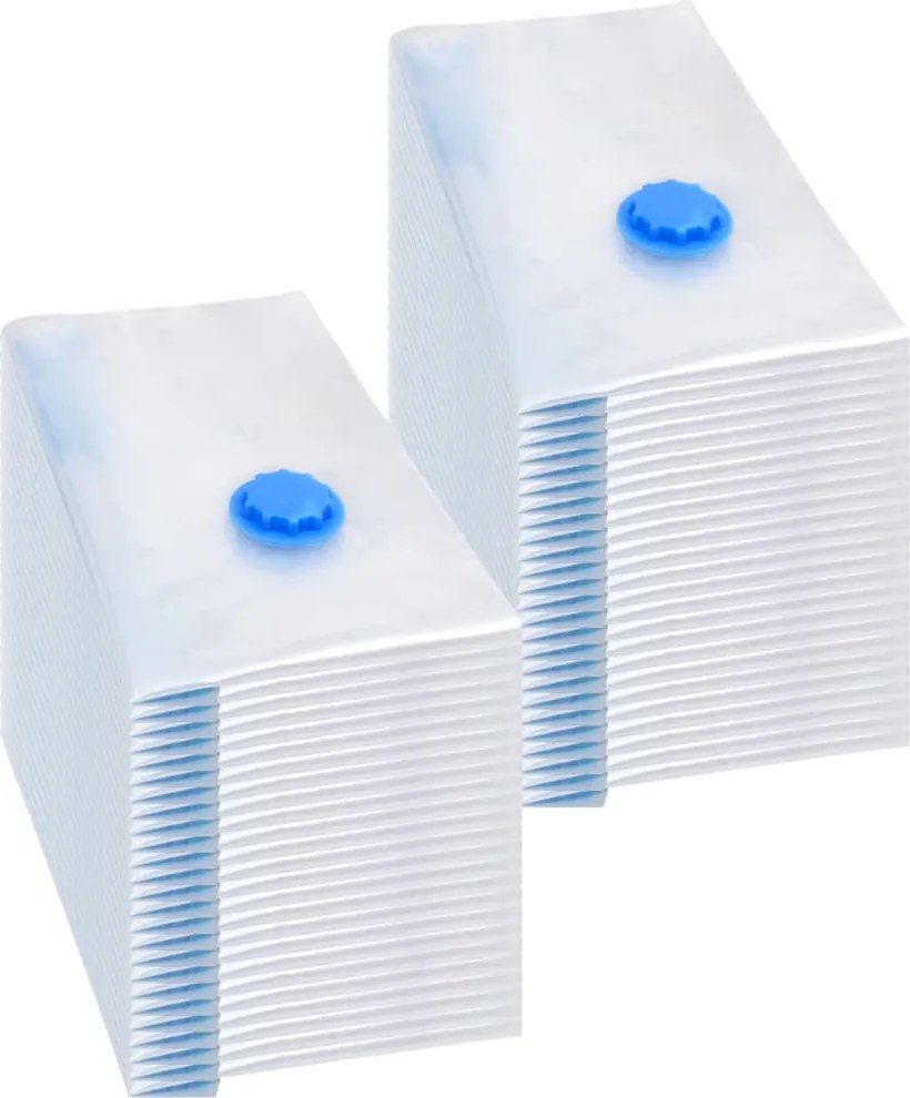 vidaXL Sacos para arrumação de roupas a vácuo 60x40 cm 50 pcs