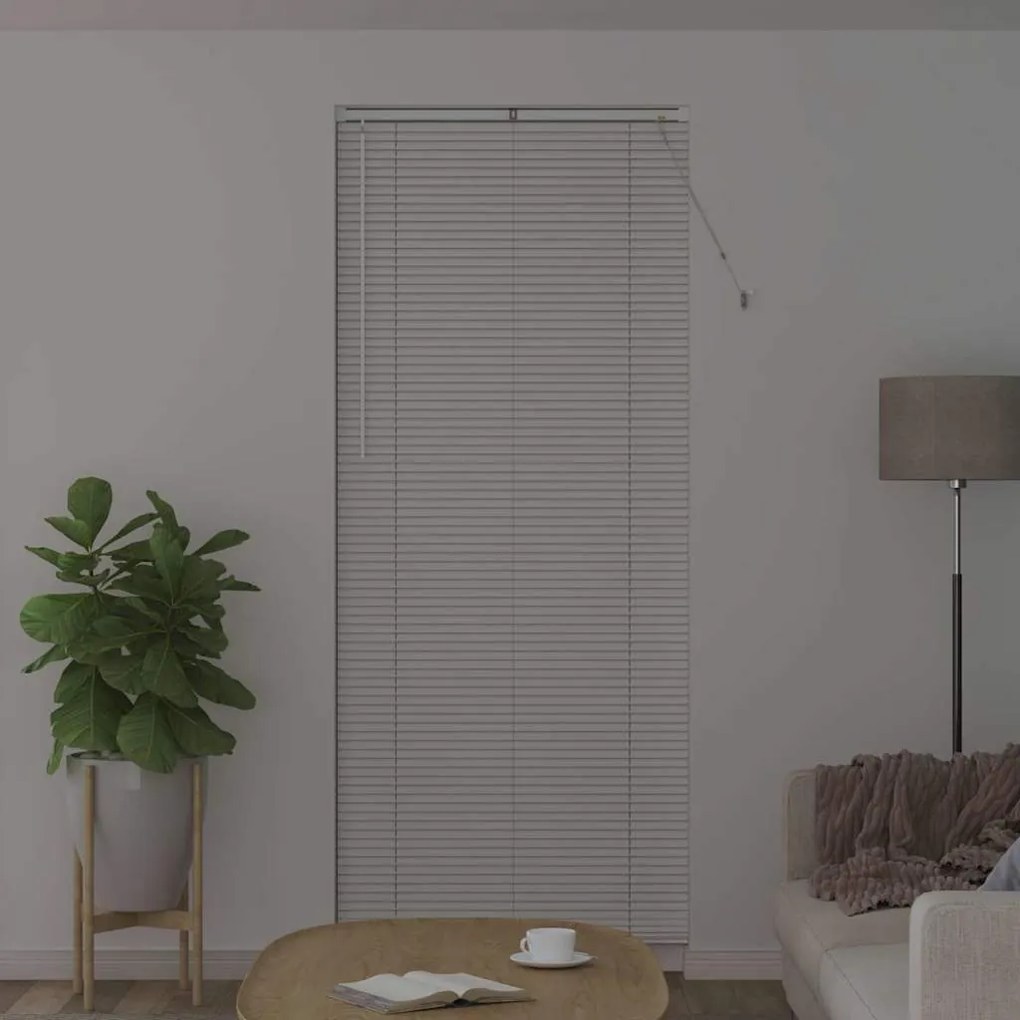 Persiana de Janela com cortinas Outros Manual Branco 80 x 130 cm Alumí