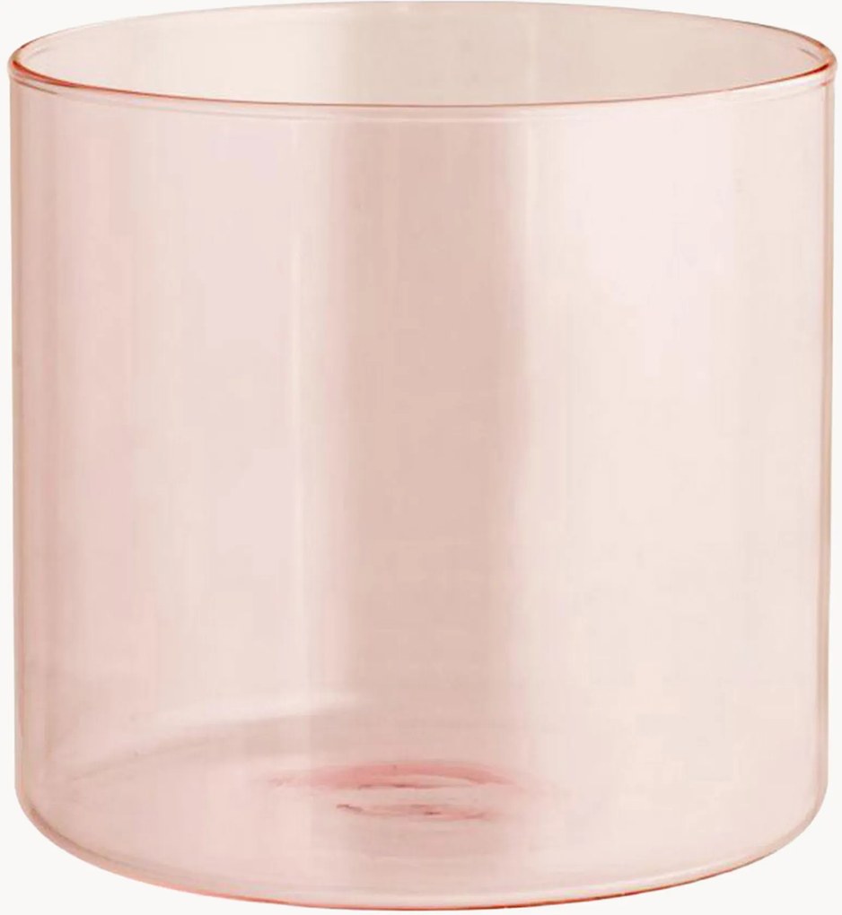 Copos em vidro borossilicato Daylight Pink, conjunto de 2