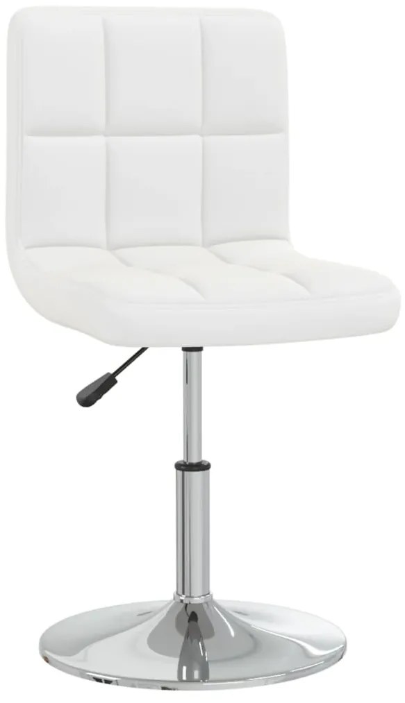 vidaXL Cadeira de jantar couro artificial branco