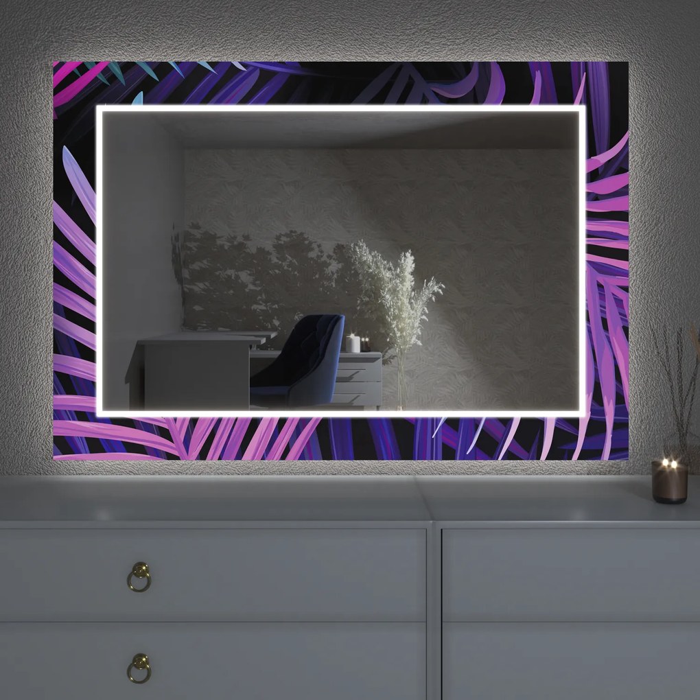Espelho LED com decoração D18