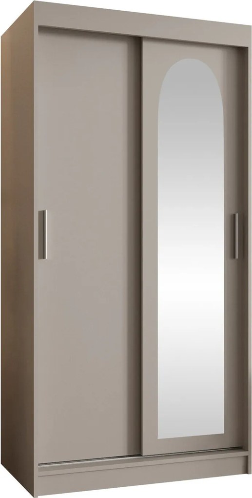 Roupeiro Hartford 505, Caxemira, 200x100x62cm, 99 kg, Portas para roupeiro: Deslizante, Número de prateleiras: 3, Número de prateleiras: 3