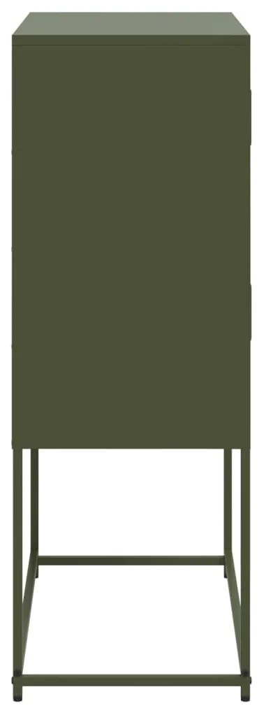 Aparador 68,5x38,5x107 cm aço verde azeitona