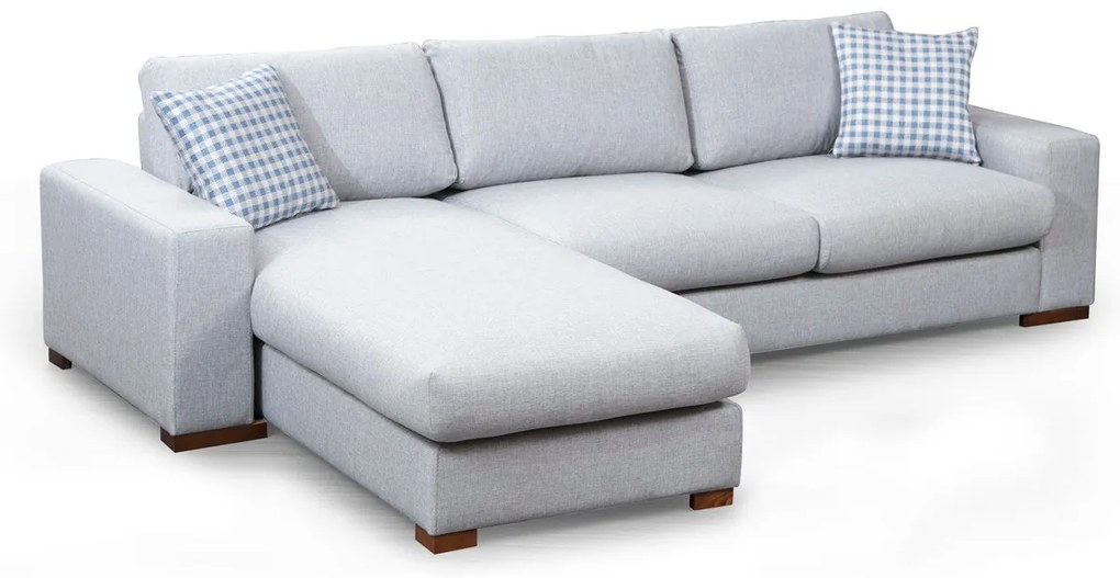 Sofá de Canto Loop – Cinzento Claro – 290 cm x 194 cm
