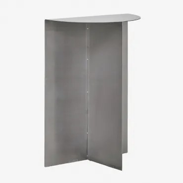 Mesa De Apoio 40x20 Cm Em Aço Inoxidável Nadina ↑55 Cm - Sklum
