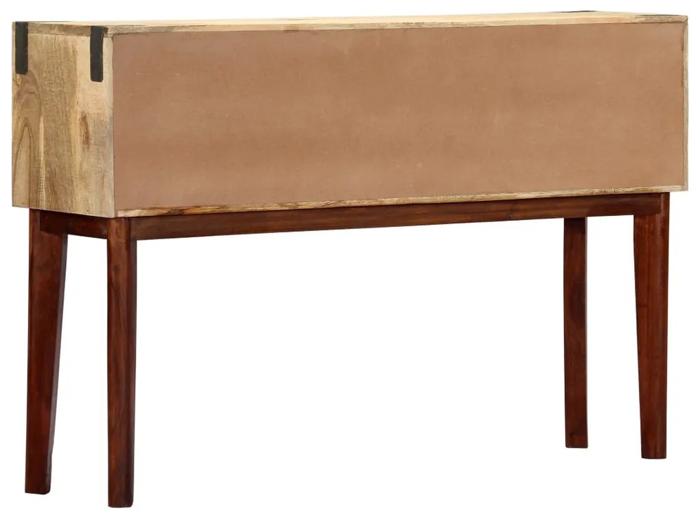 Mesa consola 115x30x76 cm madeira de mangueira áspera maciça