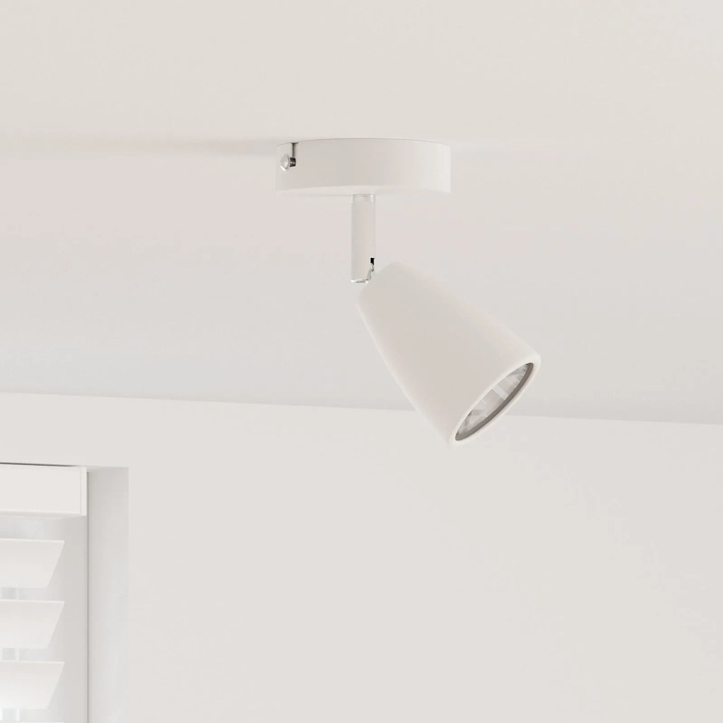 Spotlight de Teto 1 Way Ajustável Branco GU10
