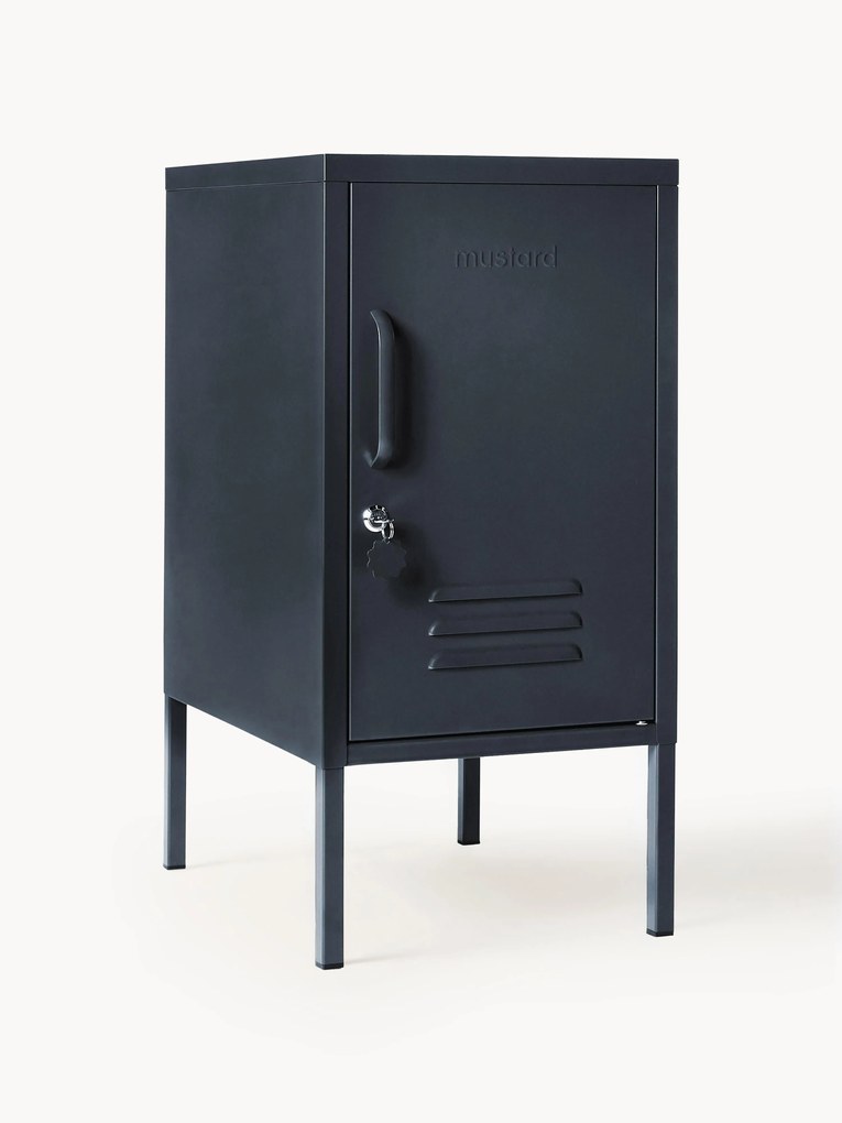 Mesa de cabeceira em metal com dobradiças à esquerda ou à direita The Shorty