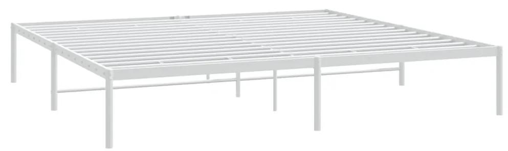 Estrutura de cama 193x203 cm metal branco
