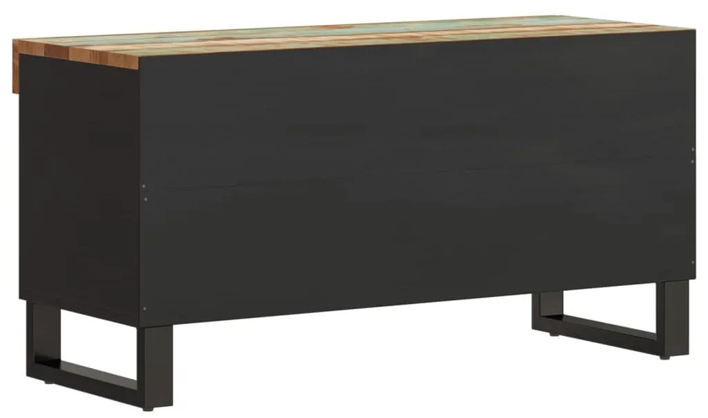 Móvel de TV 85x33x43,5 cm madeira recuperada maciça