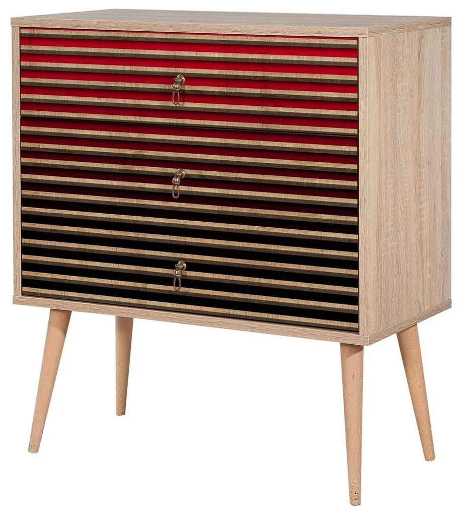 Cómoda Trio – Carvalho Sonoma – 80x90x40 cm