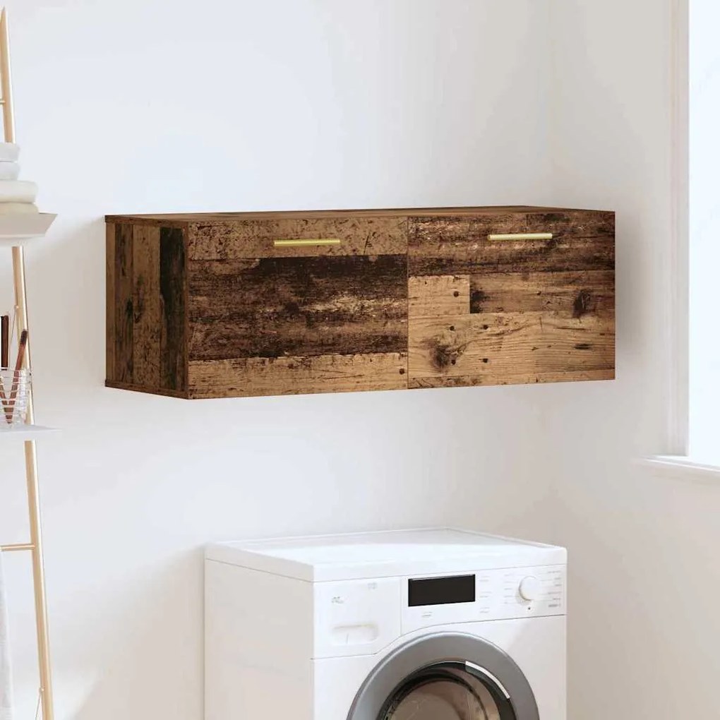 vidaXL Armário de Parede Madeira antiga 100 x 36.5 x 35 cm