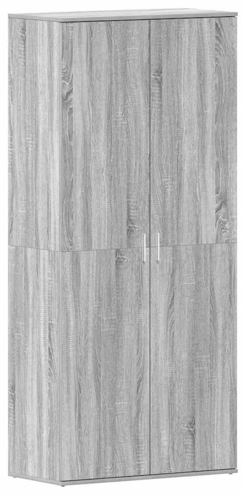 Cabide de Sapatos Cinza Sonoma 80x39x180 cm Madeira Engenharia