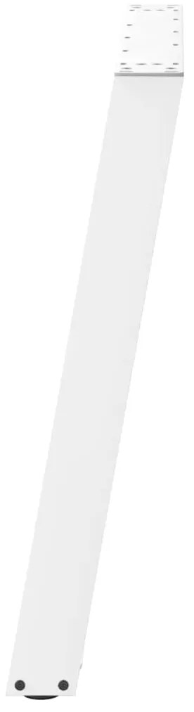 Pés de mesa de jantar em forma de U, 2 peças, branco, 70 x (72-73) cm,