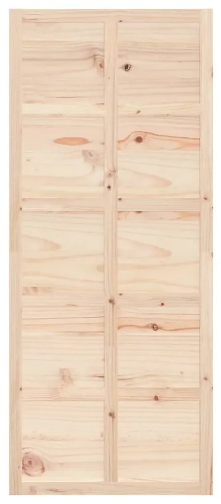 Porta de celeiro 90x1,8x214 cm madeira de pinho maciça