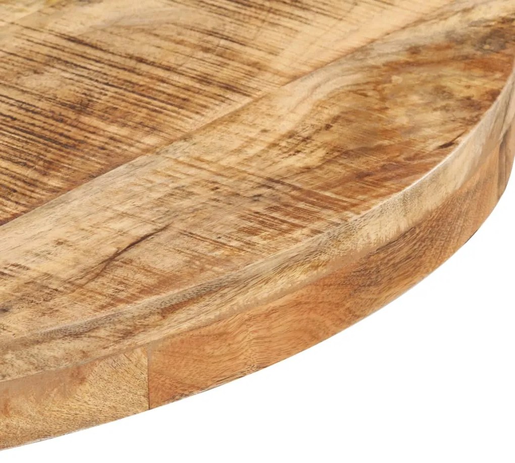 Mesa bistrô redonda Ø80x75 cm madeira de mangueira áspera