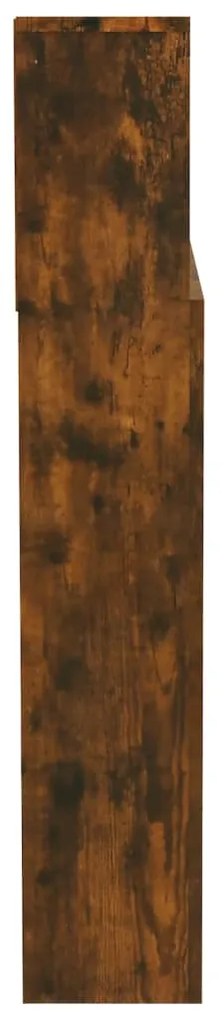 Armário de cabeceira 200x19x103,5 cm cor carvalho fumado