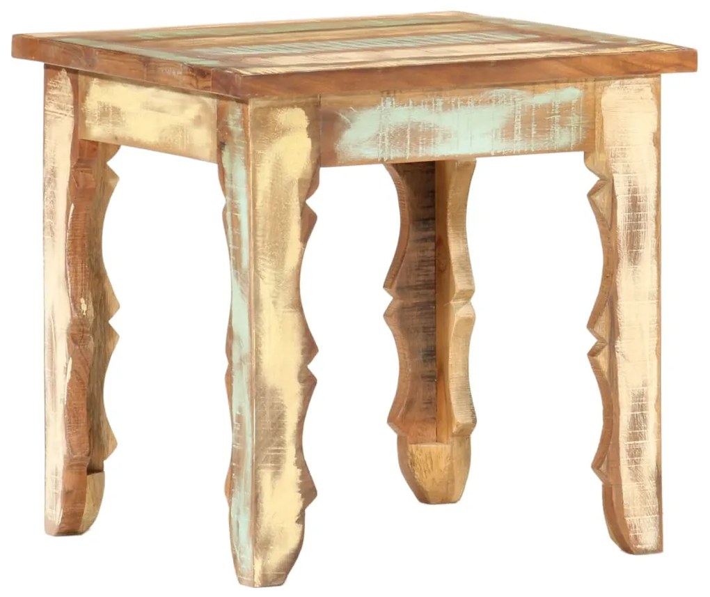 Mesa de centro 40x40x40 cm madeira recuperada maciça