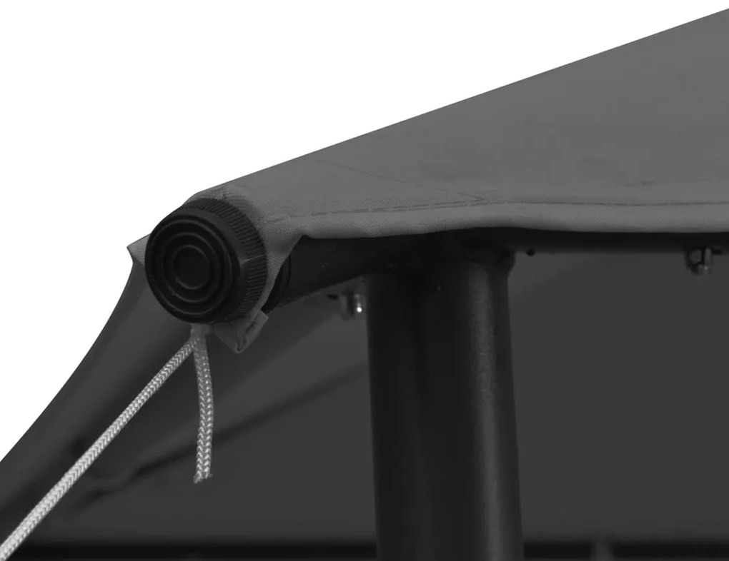 Gazebo 3x3 m 180 g/m² tecido e aço antracite