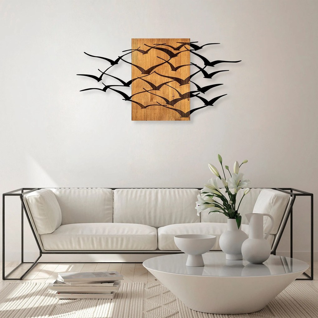 Acessório de Parede Decorativo MA – Nogueira/Preto – 70 x 140 cm