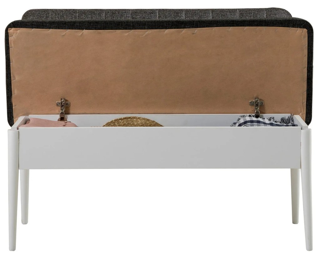 Banco Vina – Branco e Antracite – 110x85x40 cm