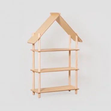 Estante Com 3 Prateleiras Em Madeira Zita Kids Madeira Natural - Sklum