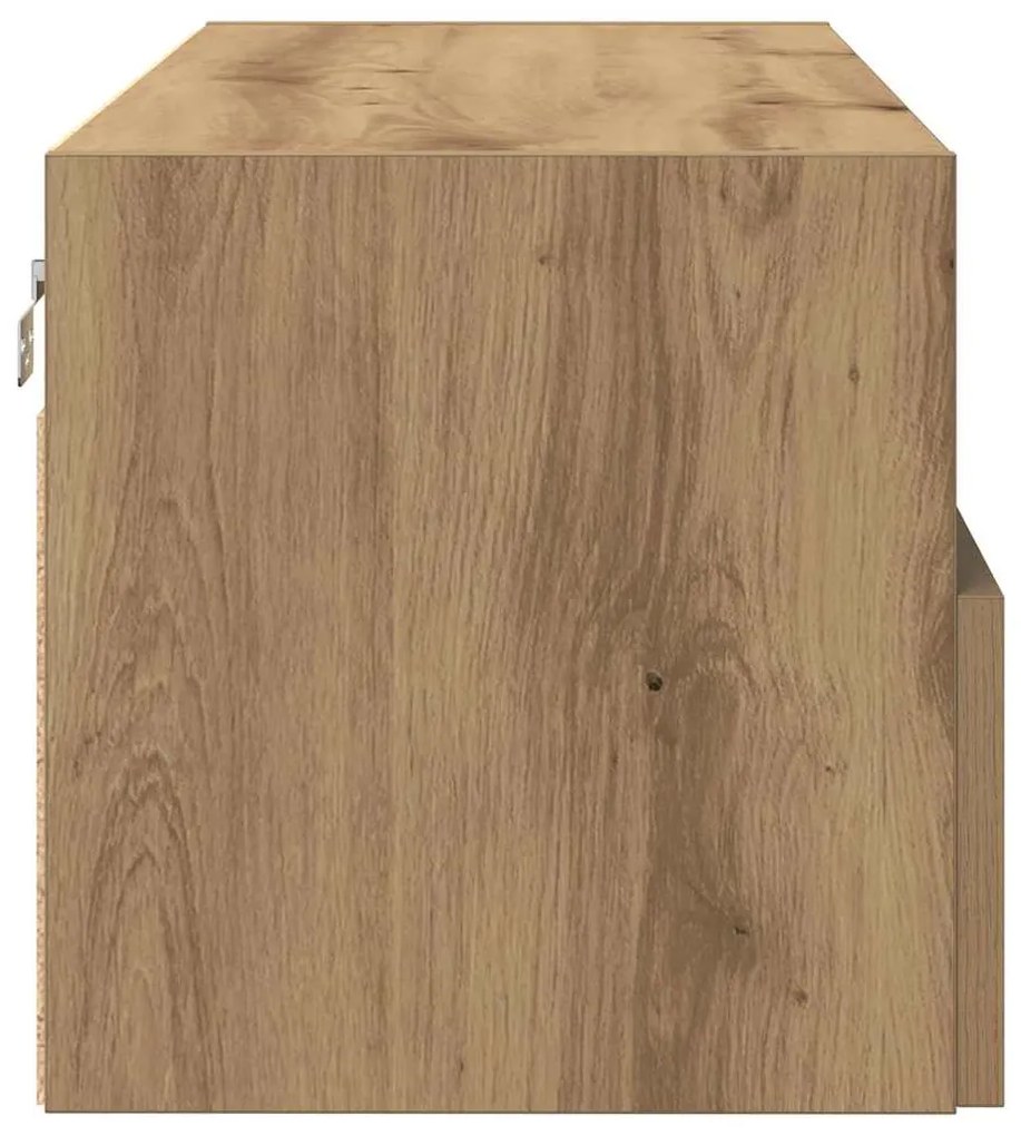 Armário de TV vidaXL em Carvalho Artisan 100x30x30 cm em Madeira Deriv