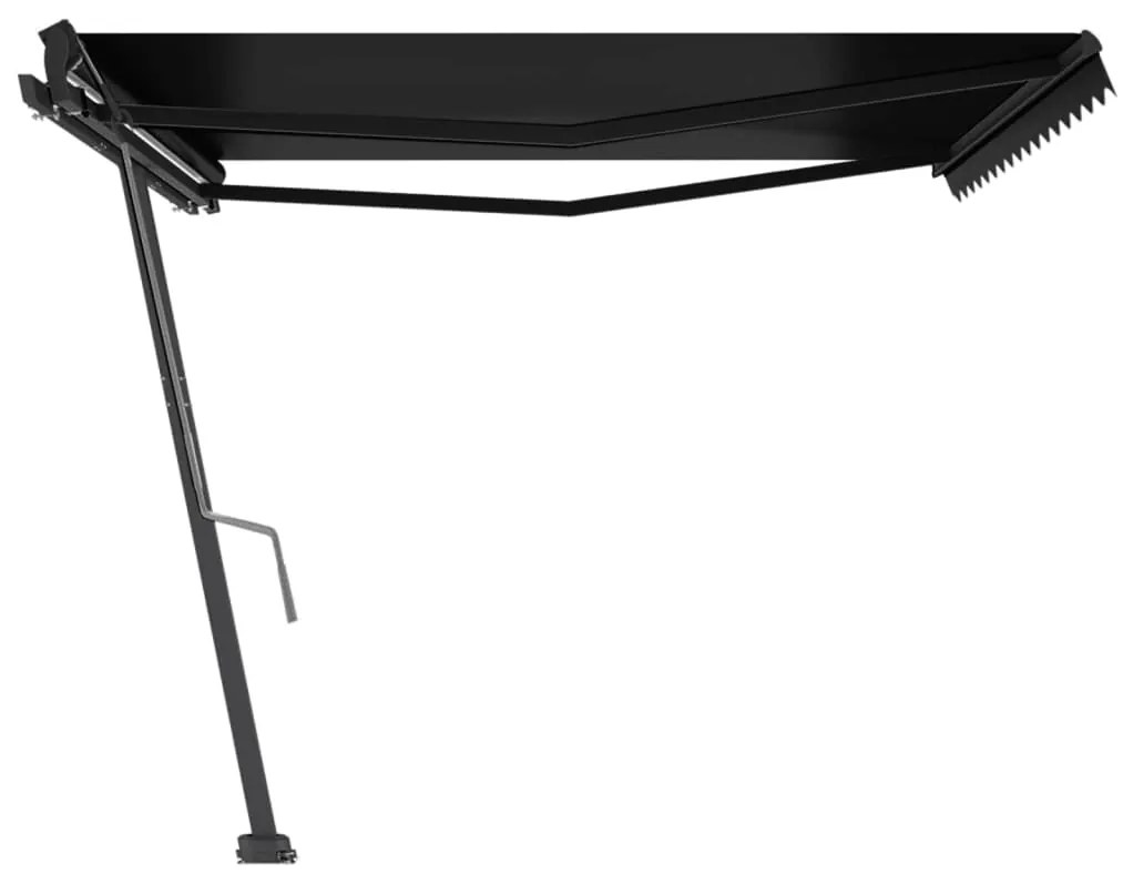 Toldo retrátil manual independente 450x350 cm antracite